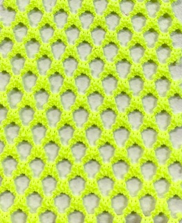 Fishnet Fabric Medium Hole Neon Yellow