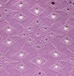 Eyelet Knit Fabric Lavender