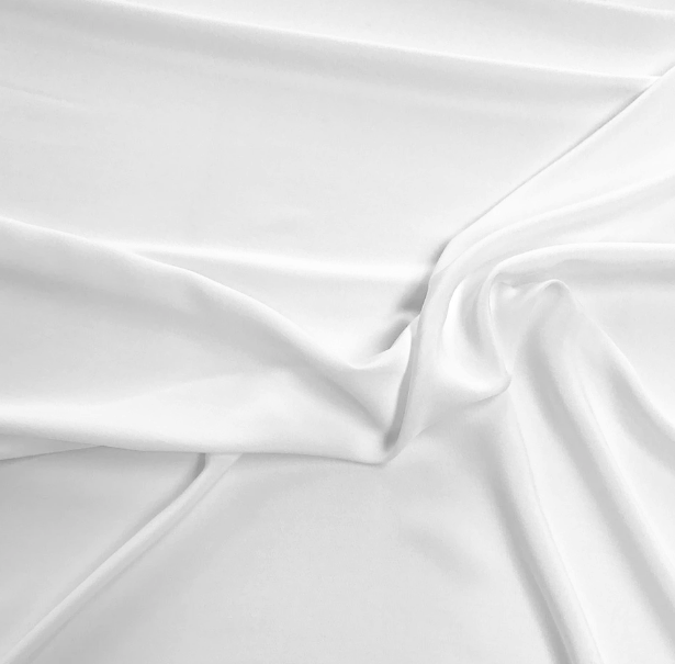 Rayon Fabric White