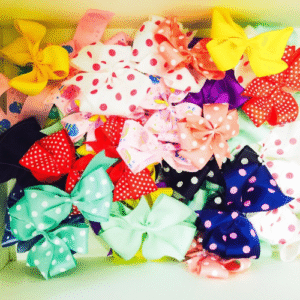 Bullet fabric bows wholesale