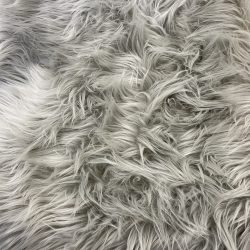 white faux fur fabric